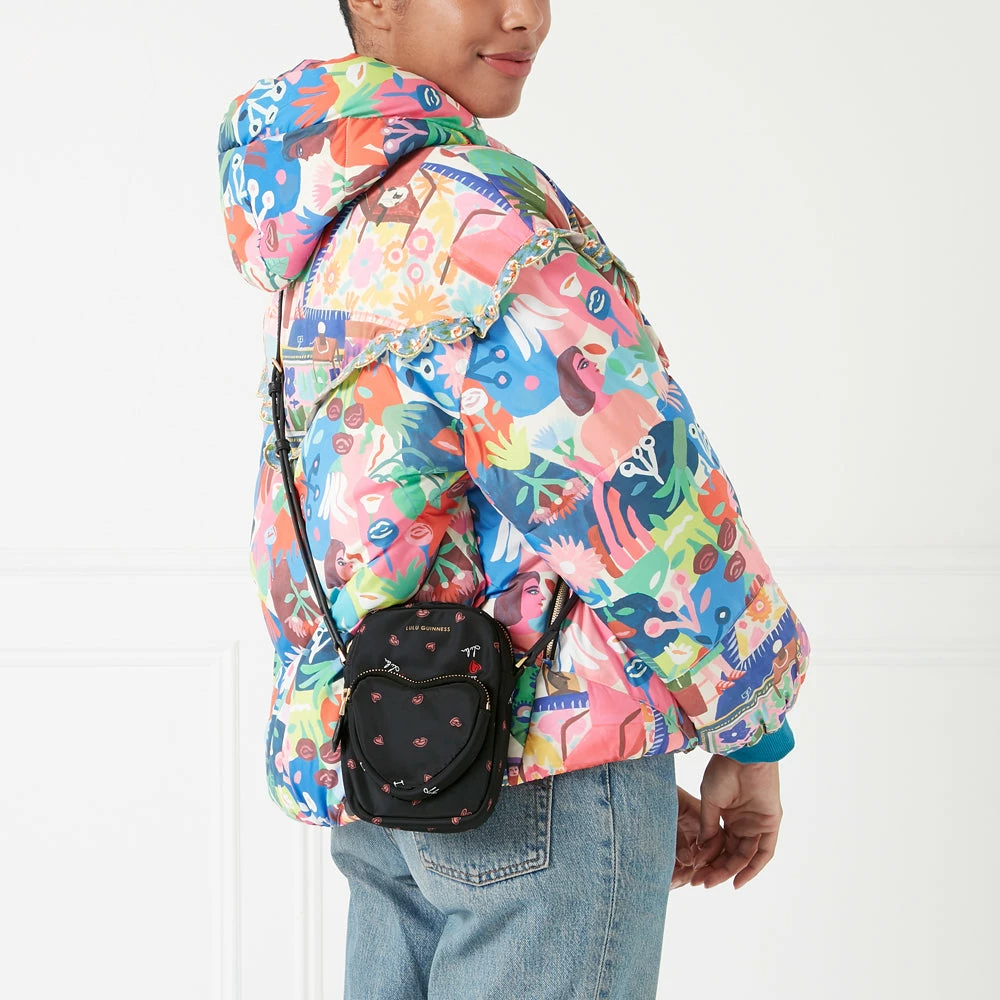 Lulu Guinness BLACK I LOVE LULU DAVIS CROSSBODY BAG BAGS 9 Lulu Guinness BLACK I LOVE LULU DAVIS CROSSBODY BAG BAGS