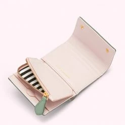 Lulu Guinness SAGE LEATHER JODIE WALLET ACCESSORIES