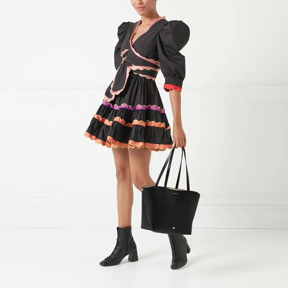 Lulu Guinness BLACK LEATHER SMALL IVY TOTE BAG BAGS 8 Lulu Guinness BLACK LEATHER SMALL IVY TOTE BAG BAGS