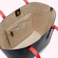 Lulu Guinness BAGS BLACK MEDIUM AGNES TOTE BAG