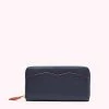 Lulu Guinness ACCESSORIES NAVY CUPIDS BOW CONTINENTAL WALLET 2 Lulu Guinness ACCESSORIES NAVY CUPIDS BOW CONTINENTAL WALLET