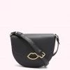 Lulu Guinness BAGS BLACK MEDIUM ESME SADDLE BAG