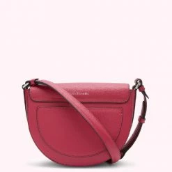 Lulu Guinness RASPBERRY MEDIUM ESME SADDLE BAG