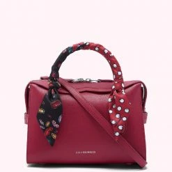 Lulu Guinness RASPBERRY SMALL DYLAN HANDBAG BAGS