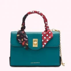 Lulu Guinness EMERALD MEDIUM TURNLOCK QUEENIE HANDBAG BAGS