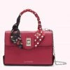Lulu Guinness RASPBERRY MEDIUM TURNLOCK QUEENIE HANDBAG