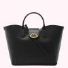 Lulu Guinness BLACK LEATHER LUELLA HANDBAG
