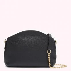 Lulu Guinness BLACK MEDIUM CLEO CROSSBODY BAG
