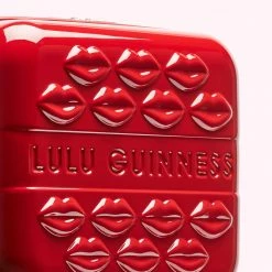 Lulu Guinness Statement Red RED LULU LIPS VANITY CASE 17 Lulu Guinness Statement Red RED LULU LIPS VANITY CASE