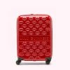 Lulu Guinness RED LULU LIPS CABIN SPINNER CASE