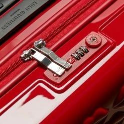 Lulu Guinness RED LULU LIPS CABIN SPINNER CASE