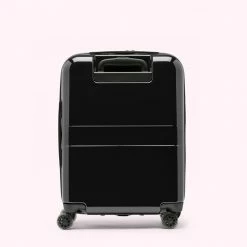 Lulu Guinness BLACK LULU LIPS CABIN SPINNER CASE