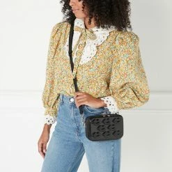 Lulu Guinness BAGS BLACK CABIN ESSENTIALS CROSSBODY BAG