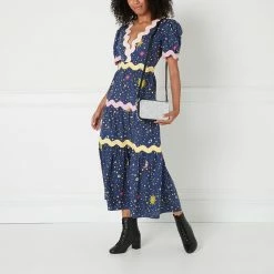 Lulu Guinness SILVER GLITTER CABIN ESSENTIALS CROSSBODY BAG BAGS