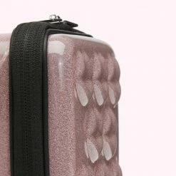 Lulu Guinness CHAMPAGNE GLITTER CABIN ESSENTIALS CROSSBODY BAG