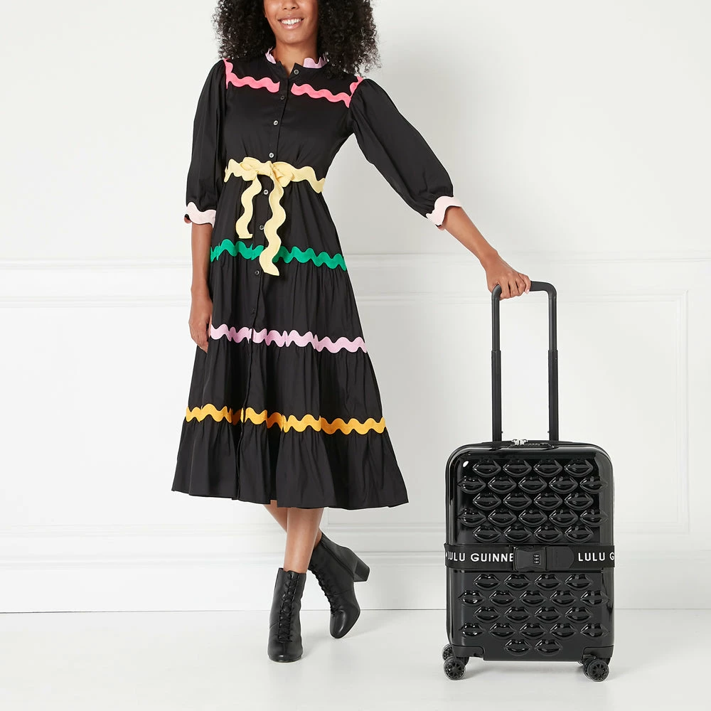 Timeless Black BLACK LULU GUINNESS LUGGAGE BELT 6 Timeless Black BLACK LULU GUINNESS LUGGAGE BELT