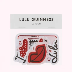 LULU GUINNESS ICONS STICKER PACK Travel Accessories