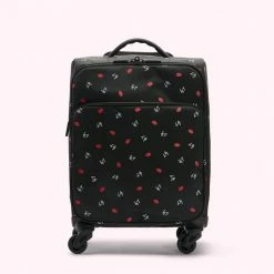 Lulu Guinness Timeless Black BLACK LG LOGO AND LIPS PRINT FELICITY