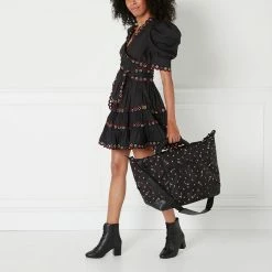 Lulu Guinness BLACK I LOVE LULU FENELLA Timeless Black