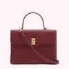 Lulu Guinness BAGS ROSEWOOD LARGE LIP TURNLOCK QUEENIE HANDBAG