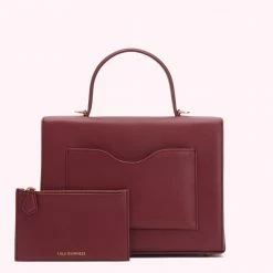 Lulu Guinness BAGS ROSEWOOD LARGE LIP TURNLOCK QUEENIE HANDBAG 7 Lulu Guinness BAGS ROSEWOOD LARGE LIP TURNLOCK QUEENIE HANDBAG