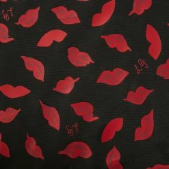 Lulu Guinness BLACK AND RED HANDPAINTED LIPS CABIN CASE COVER (COVER ONLY) Timeless Black 8 Lulu Guinness BLACK AND RED HANDPAINTED LIPS CABIN CASE COVER (COVER ONLY) Timeless Black