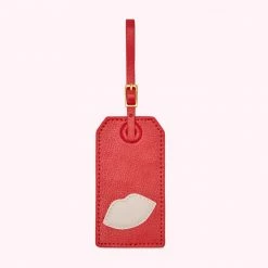 Lulu Guinness RED LIPS LUGGAGE TAG