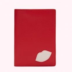 Lulu Guinness RED LIPS PASSPORT HOLDER