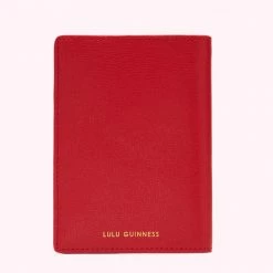 Lulu Guinness RED LIPS PASSPORT HOLDER