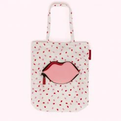 Lulu Guinness CHALK CONFETTI PRINT FOLDAWAY SHOPPER BAGS