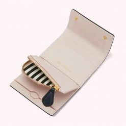 Lulu Guinness NAVY LEATHER JODIE WALLET 9 Lulu Guinness NAVY LEATHER JODIE WALLET