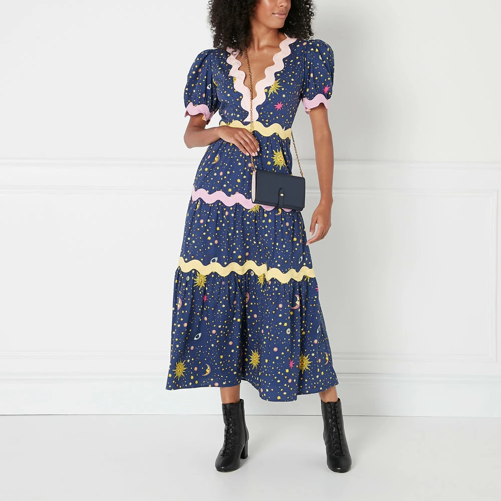 Lulu Guinness NAVY JUNIPER CHAIN WALLET BAGS 7 Lulu Guinness NAVY JUNIPER CHAIN WALLET BAGS