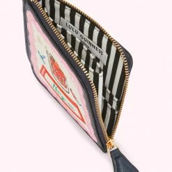 Lulu Guinness ACCESSORIES NAVY NEGRONI COIN PURSE