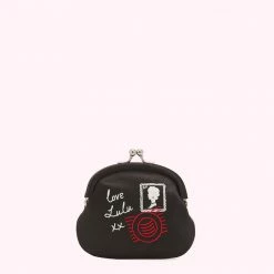 Lulu Guinness Timeless Black BLACK I LOVE LULU FRAMED PURSE
