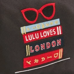 Lulu Guinness BLACK LONDON DIARY FRAMED PURSE 8 Lulu Guinness BLACK LONDON DIARY FRAMED PURSE