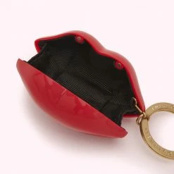 Lulu Guinness LULU RED LIPS KEYRING Statement Red
