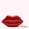 Lulu Guinness LULU RED LIPS MEDIUM CLUTCH BAG 1 Lulu Guinness LULU RED LIPS MEDIUM CLUTCH BAG