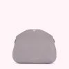 Lulu Guinness LAVENDAR GREY PEEKABOO LIP CLOVER CLUTCH BAG 1 Lulu Guinness LAVENDAR GREY PEEKABOO LIP CLOVER CLUTCH BAG