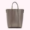 Lulu Guinness BAGS PEWTER LEATHER I LOVE LULU GARBO TOTE BAG