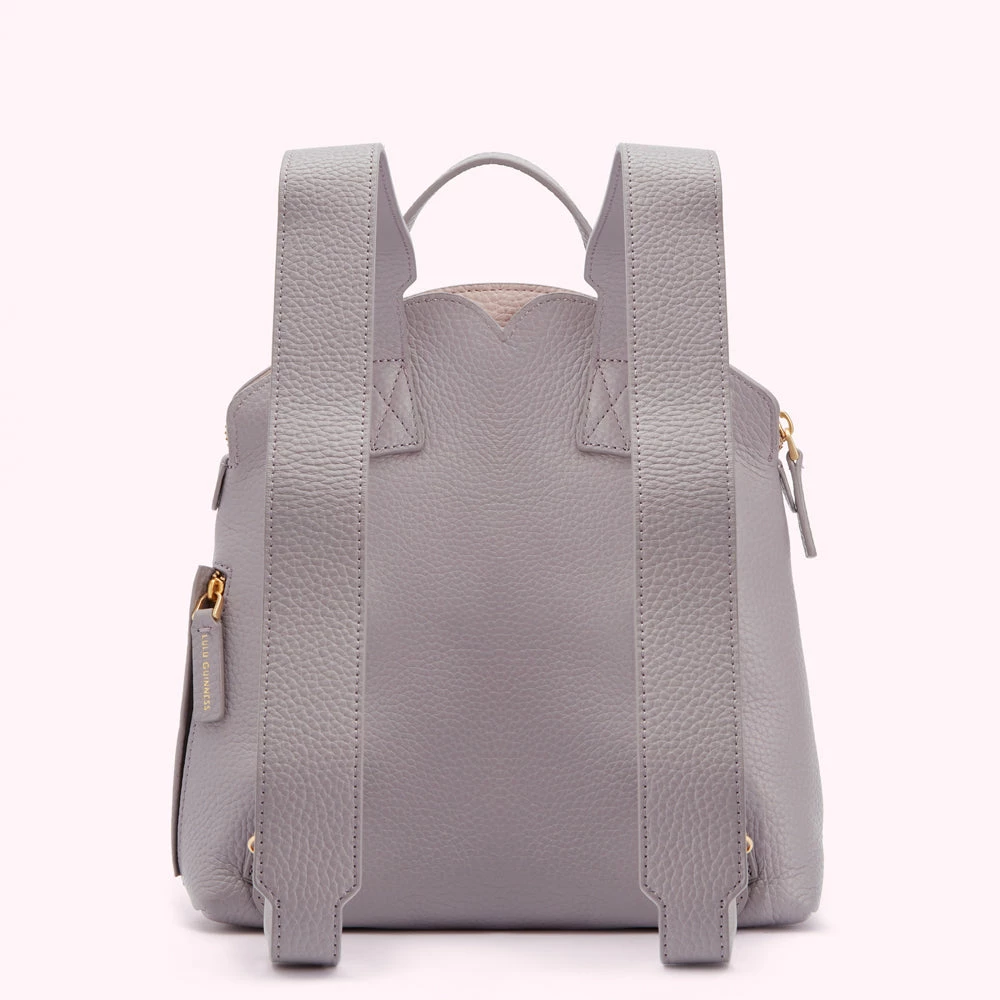 Lulu Guinness BAGS LAVENDER GREY PEEKABOO LIP VAL BACKPACK 5 Lulu Guinness BAGS LAVENDER GREY PEEKABOO LIP VAL BACKPACK