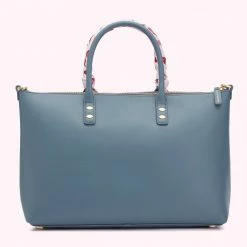 Lulu Guinness SEAL LEATHER SCARF FRANCES TOTE BAG 7 Lulu Guinness SEAL LEATHER SCARF FRANCES TOTE BAG