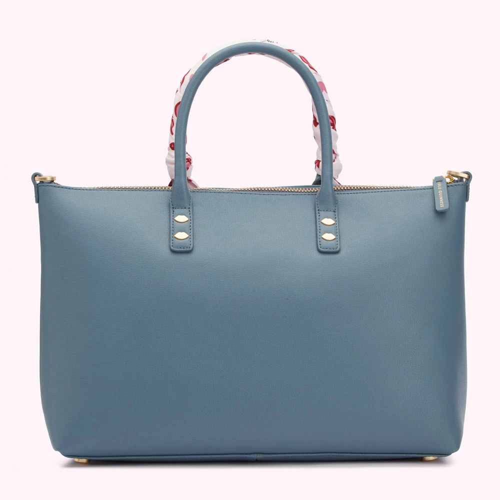 Lulu Guinness SEAL LEATHER SCARF FRANCES TOTE BAG 5 Lulu Guinness SEAL LEATHER SCARF FRANCES TOTE BAG