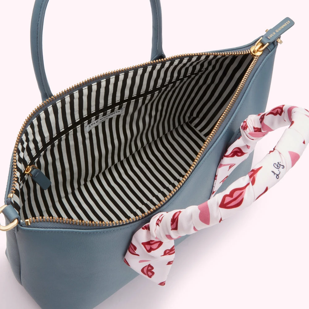 Lulu Guinness SEAL LEATHER SCARF FRANCES TOTE BAG 4 Lulu Guinness SEAL LEATHER SCARF FRANCES TOTE BAG