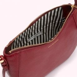 Lulu Guinness BAGS CHINA RED REVERSIBLE HANDLES JULES CROSSBODY BAG