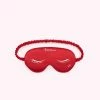 Lulu Guinness Statement Red LULU RED DREAMER EYE MASK