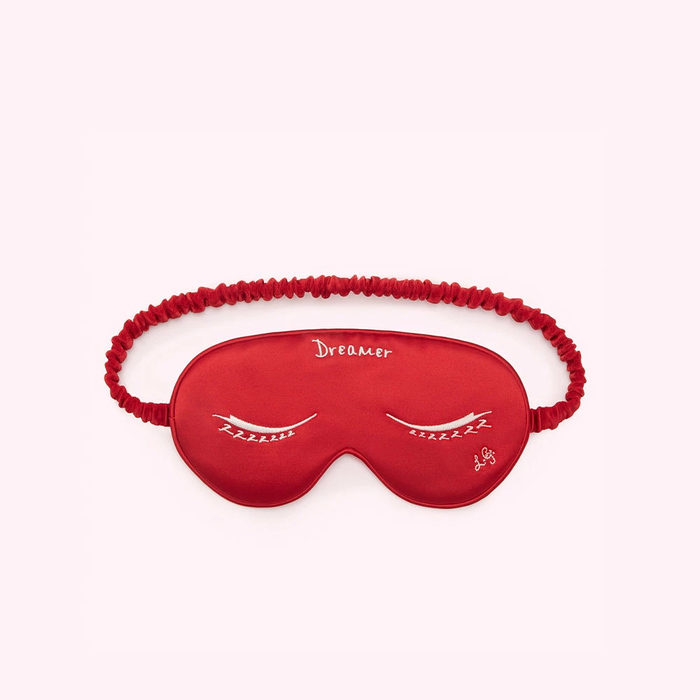 Lulu Guinness Statement Red LULU RED DREAMER EYE MASK 3 Lulu Guinness Statement Red LULU RED DREAMER EYE MASK