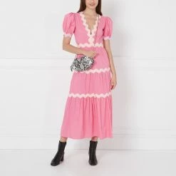 Lulu Guinness BAGS FAUX SNAKE PRINT LIPS CLUTCH BAG