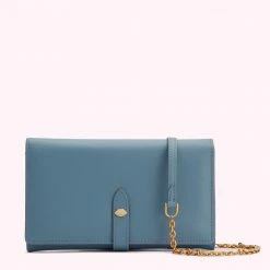 Lulu Guinness BAGS SEAL JUNIPER CHAIN WALLET