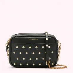 Lulu Guinness BLACK PEARLS CLARA CROSSBODY BAG