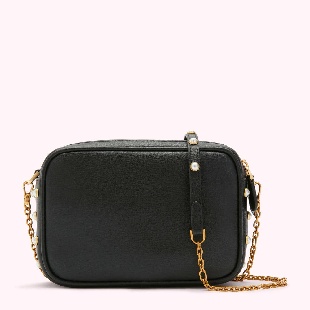Lulu Guinness BLACK PEARLS CLARA CROSSBODY BAG 4 Lulu Guinness BLACK PEARLS CLARA CROSSBODY BAG